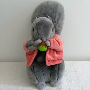 Beatrix Potter Vintage Timmy Tiptoes Squirrel by Peter Rabbit Plush